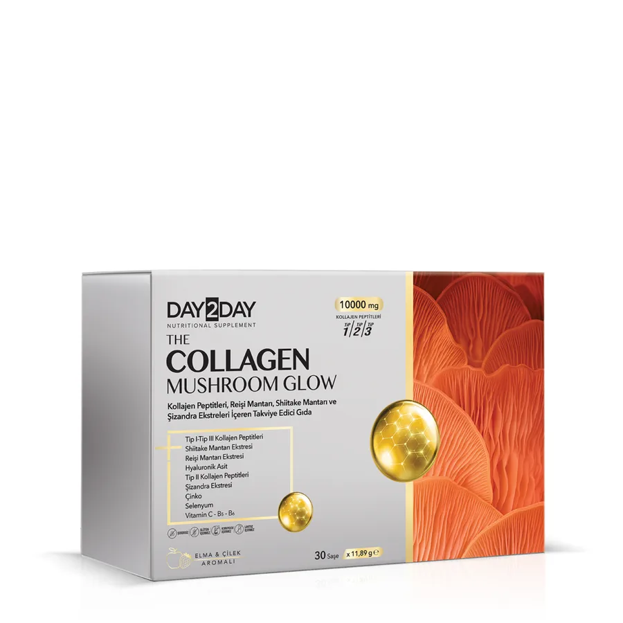 DAY2DAY THE COLLAGEN MUSHROOM GLOW ORAL TOZ SAŞE
