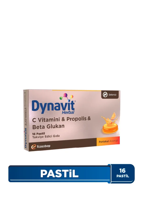 Dynavit DYNAVIT HERBAL C VİTAMİNİ & PROPOLİS & BETA GLUKAN PASTİL