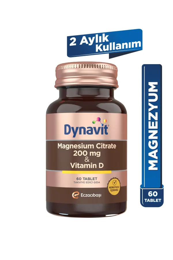 DYNAVIT MAGNESIUM CITRATE 200 MG & VITAMIN D TABLET