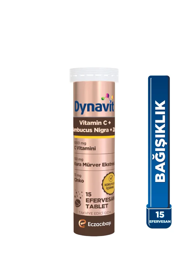 DYNAVIT VİTAMİN C + SAMBUCUS NİGRA + ÇİNKO EFERVESAN TABLET