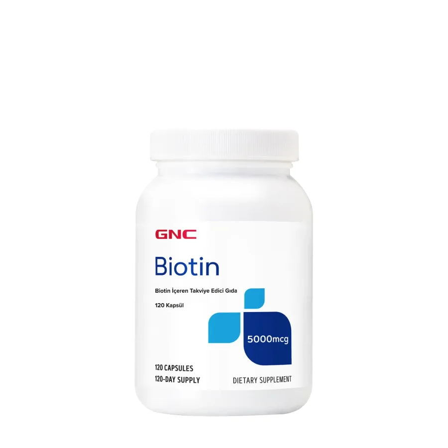 GNC Biotin 5000 mcg 120 Kapsül