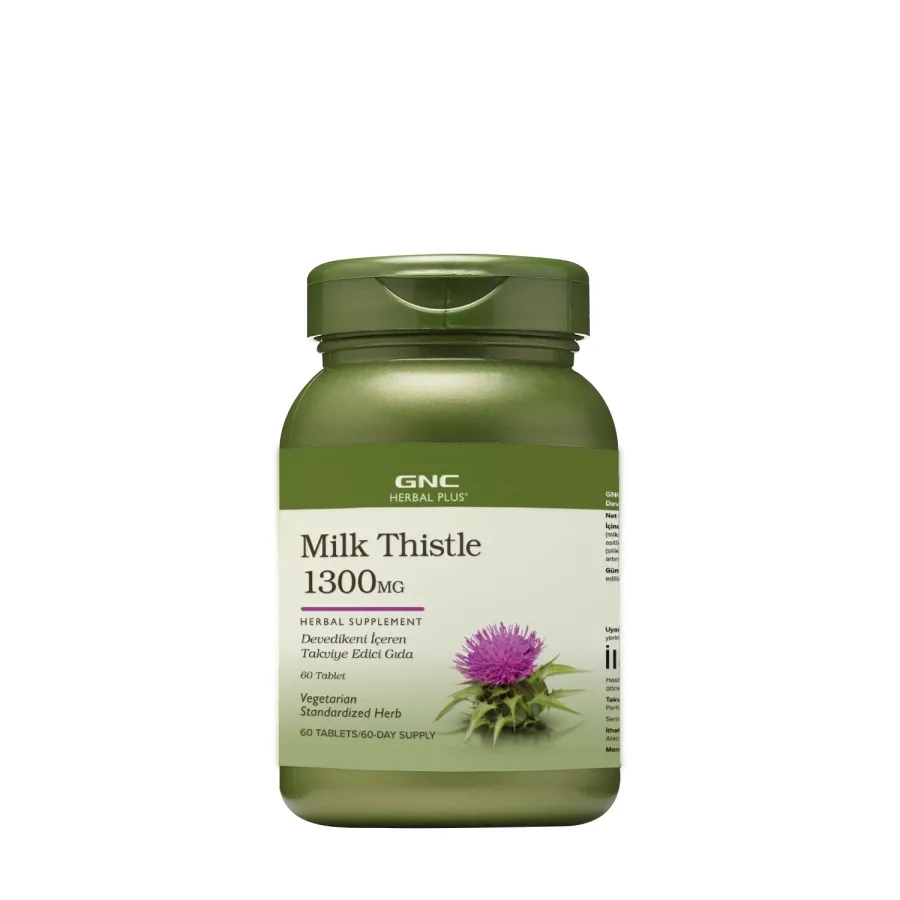 GNC Herbal Plus Milk Thistle - 60 Tablet