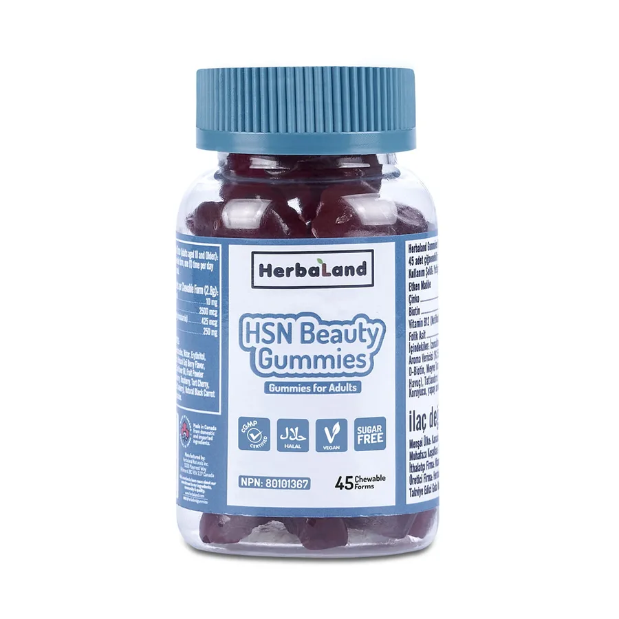 HERBALAND HSN BEAUTY GUMMIES ÇİĞNENEBİLİR FORM