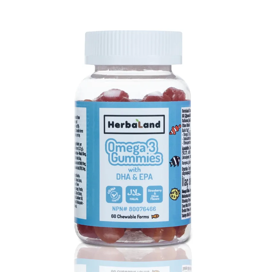 Herbaland HERBALAND OMEGA 3 GUMMIES BALIK ŞEKİLLİ ÇİĞNENEBİLİR FORM