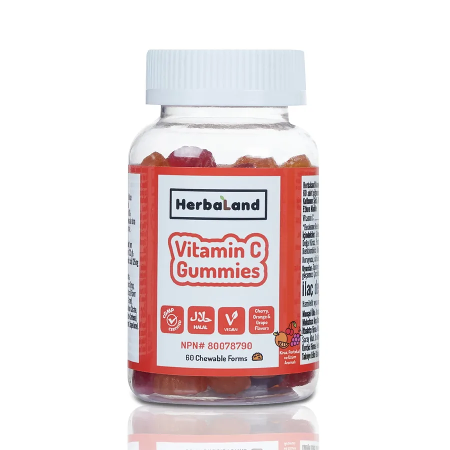 HERBALAND VITAMIN C GUMMIES ÇİĞNENEBİLİR FORM