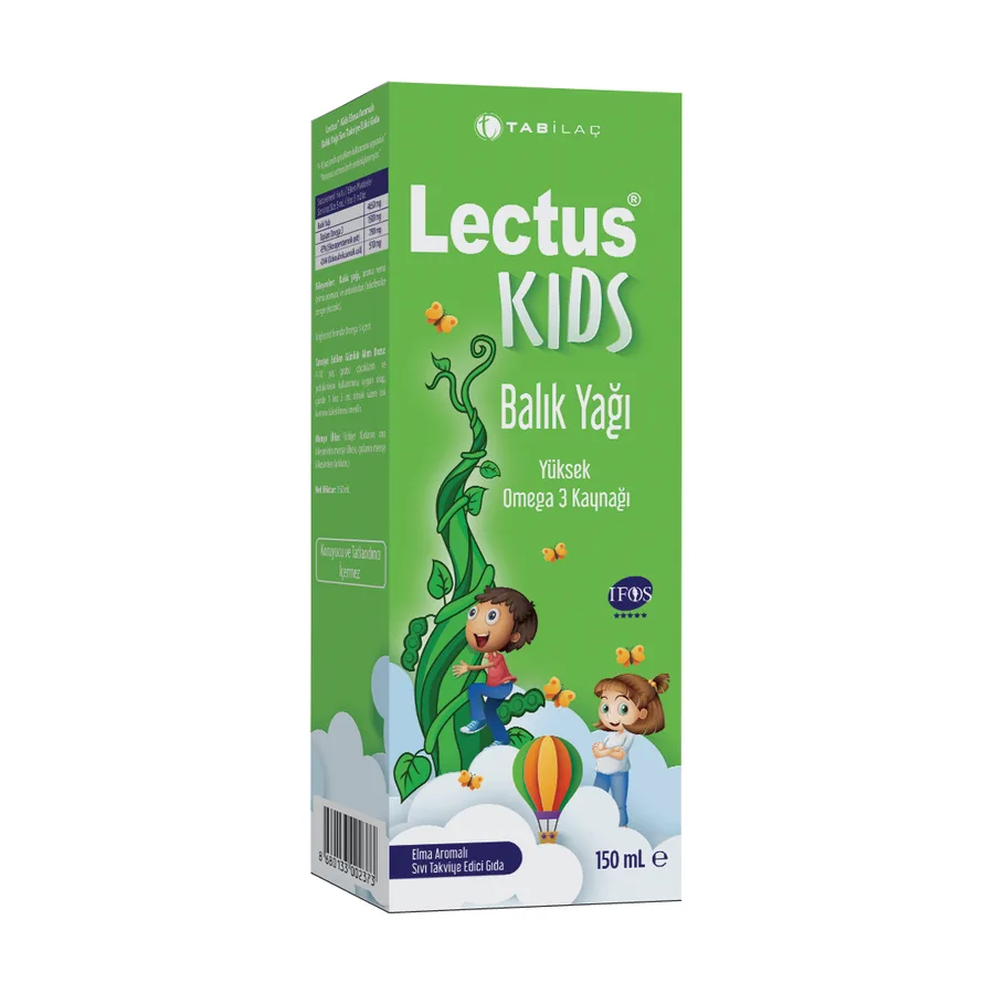 TAB Vitamins LECTUS KIDS ELMA AROMALI BALIK YAĞI