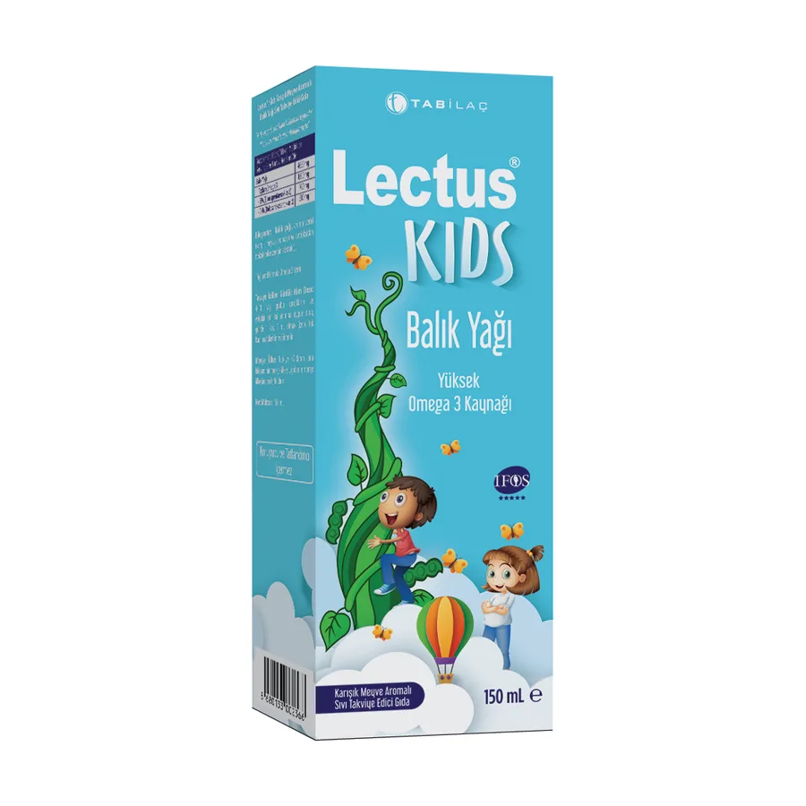 LECTUS KIDS KARIŞIK MEYVE AROMALI BALIK YAĞI