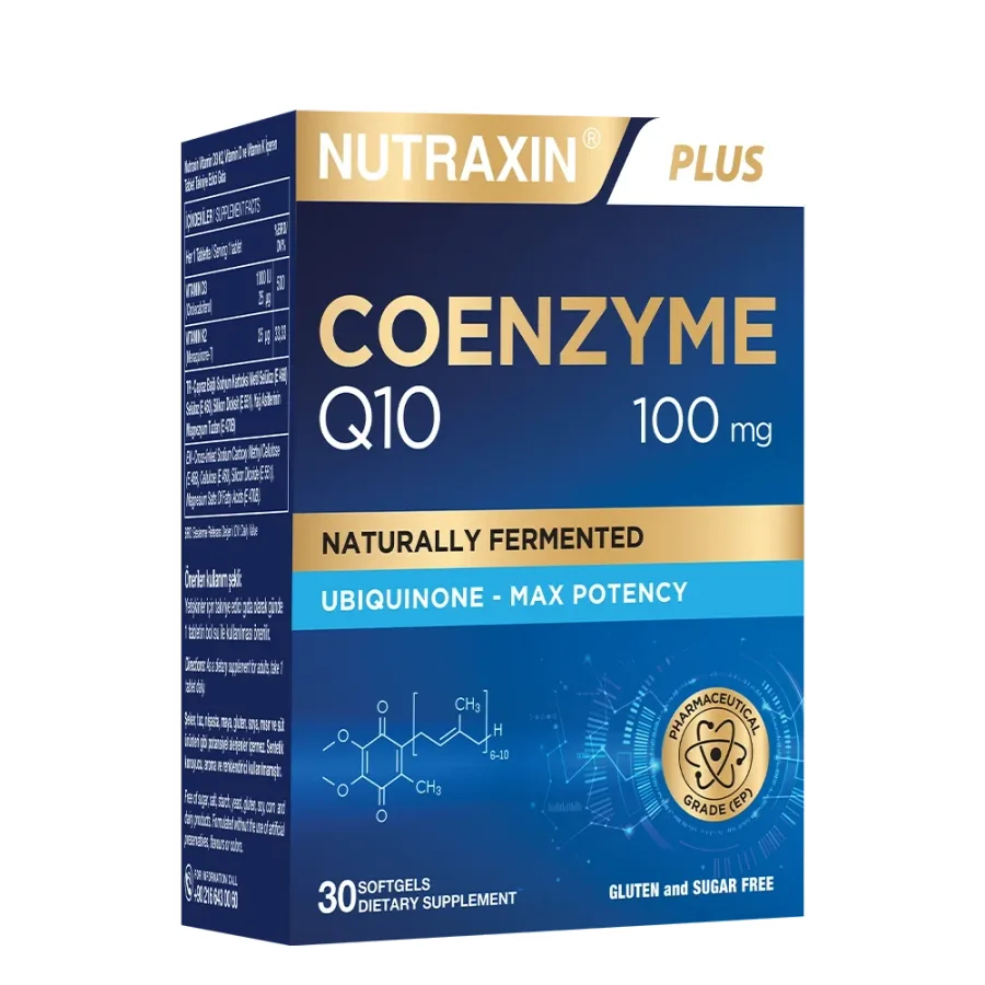 NUTRAXIN PLUS CoQ-10 YUMUŞAK JELATİN KAPSÜL