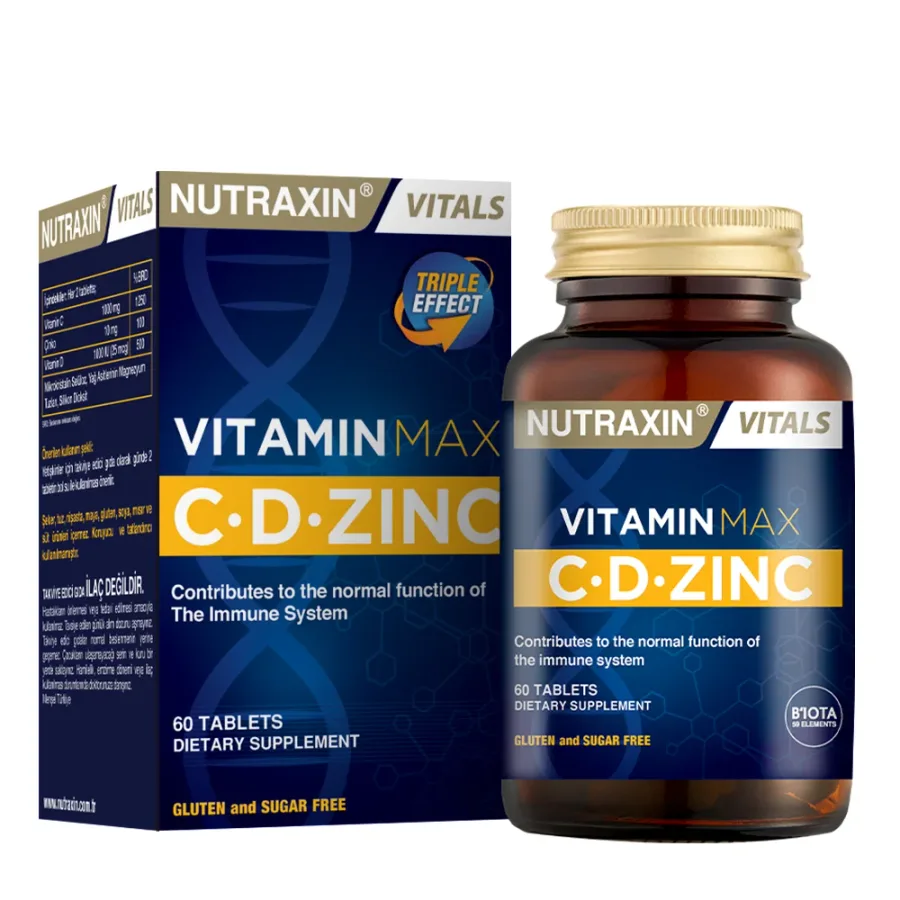 NUTRAXIN VITALS VITAMIN MAX C·D·ZINC TABLET