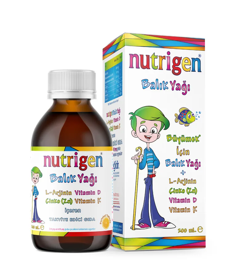 NUTRIGEN BALIK YAĞI SIVI CAM ŞİŞE