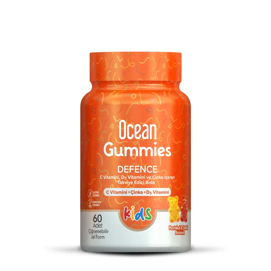 Ocean OCEAN GUMMIES DEFENCE KIDS ÇİĞNENEBİLİR FORM