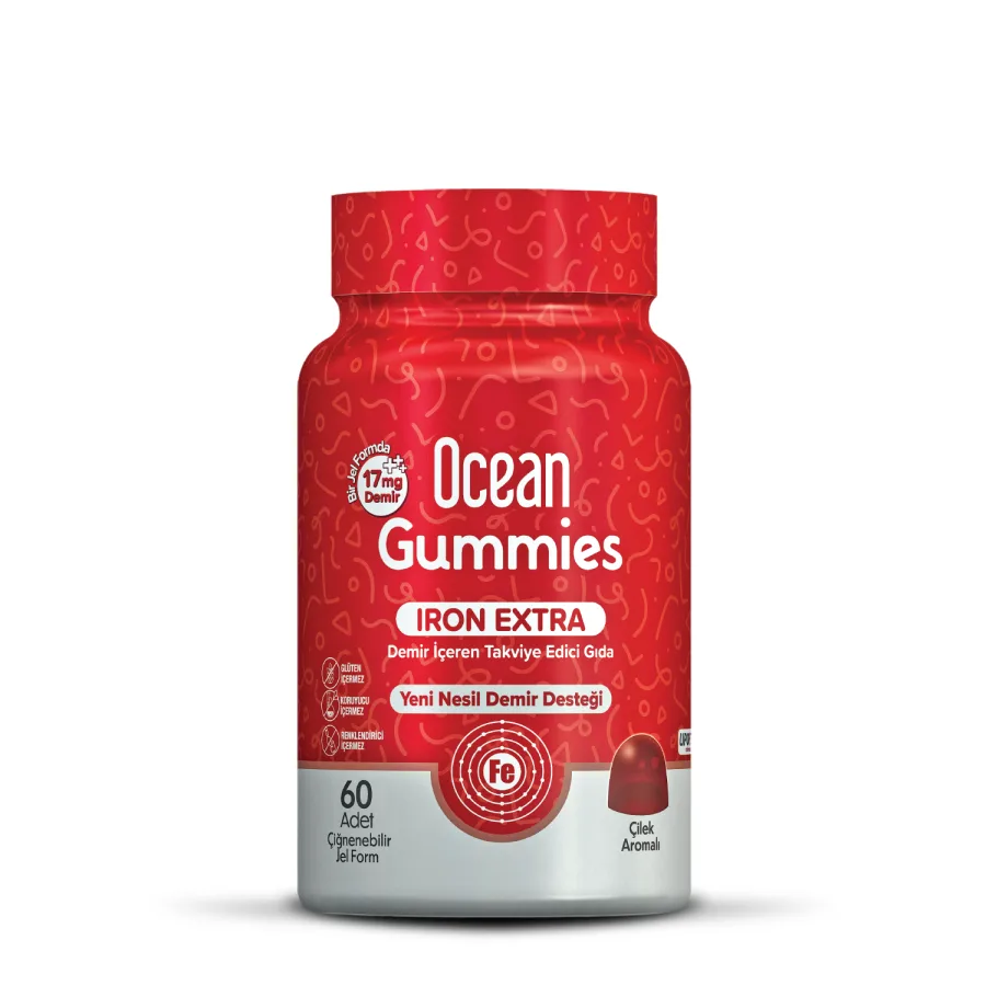 Ocean OCEAN GUMMIES IRON EXTRA ÇİĞNENEBİLİR FORM
