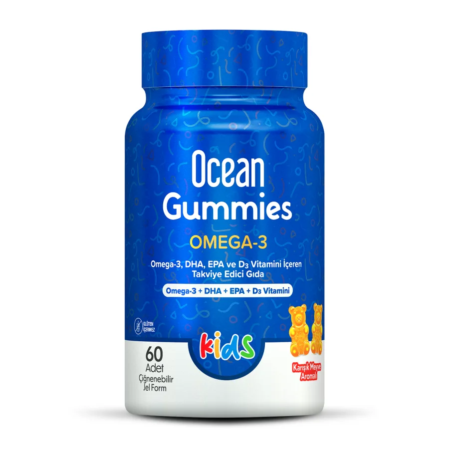 Ocean OCEAN GUMMIES KIDS OMEGA-3 ÇİĞNENEBİLİR FORM