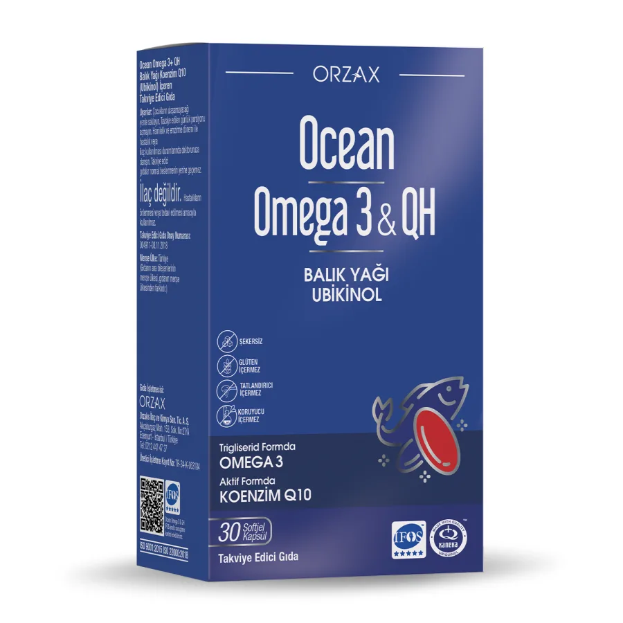 Ocean OCEAN OMEGA 3 & QH YUMUŞAK JELATİN KAPSÜL