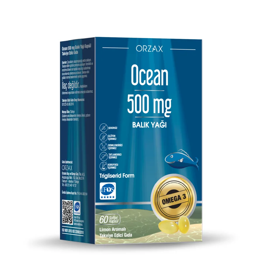 OCEAN SAF BALIK YAĞI KAPSÜL 500 MG