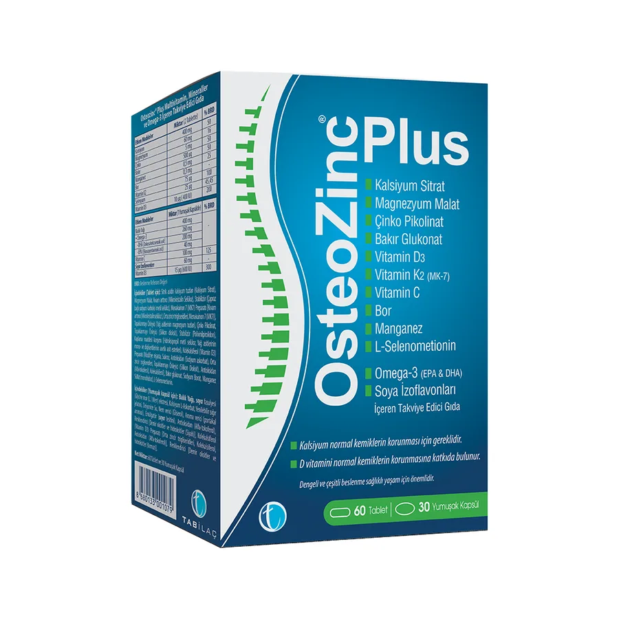 TAB Vitamins OSTEOZINC PLUS TABLET + KAPSÜL