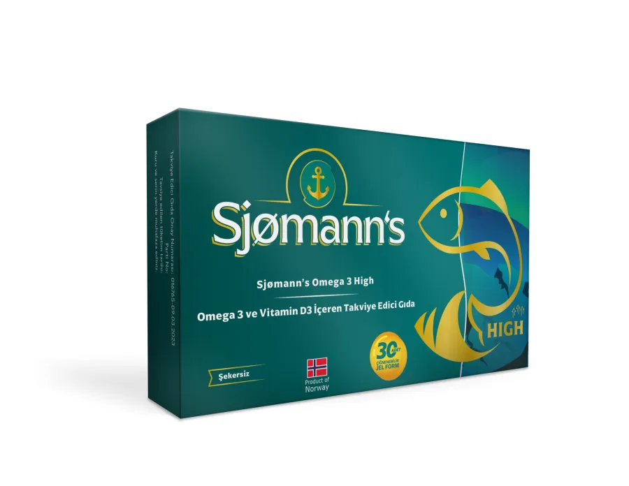 SJØMANN'S OMEGA 3 HIGH ÇİĞNENEBİLİR JEL FORM