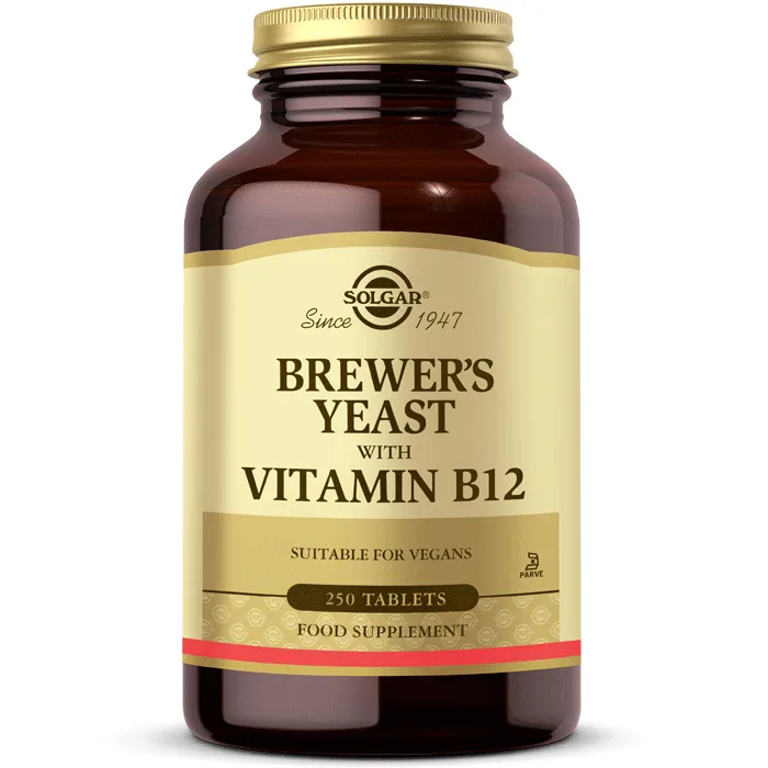 SOLGAR BREWER'S YEAST WITH VITAMIN B12 TABLET