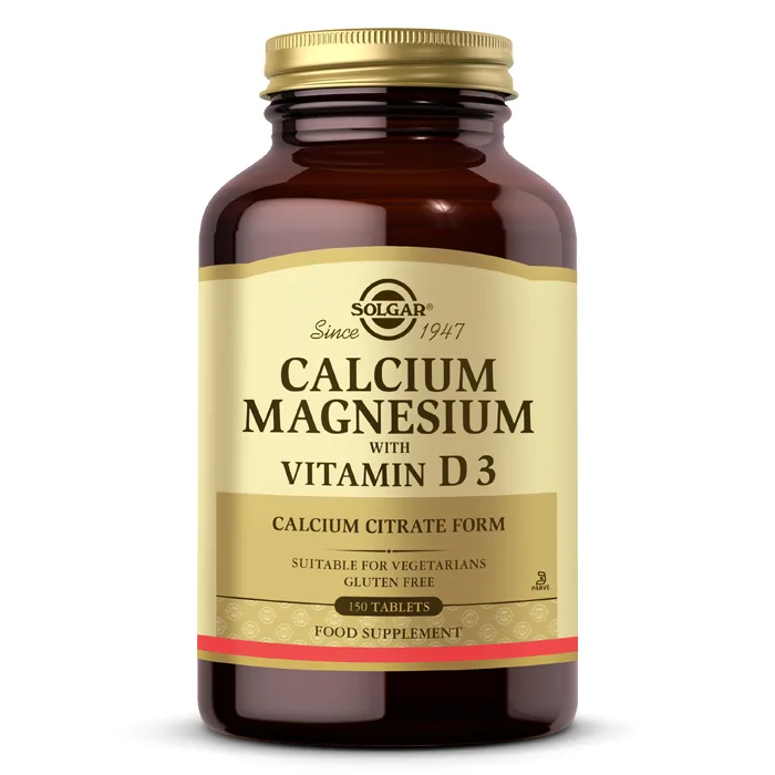 SOLGAR CALCIUM MAGNESIUM WITH VITAMIN D3 TABLET