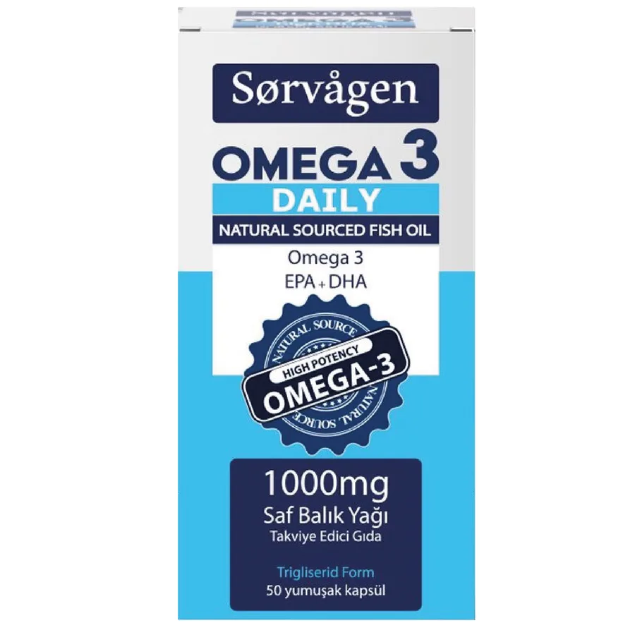 SORVAGEN OMEGA 3 DAILY YUMUŞAK KAPSÜL