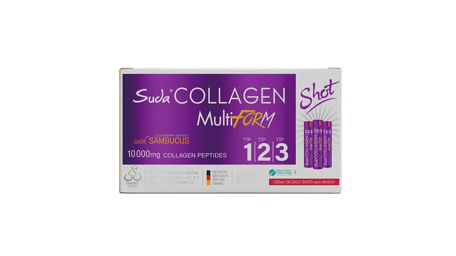 Suda SUDA COLLAGEN MULTIFORM WITH SAMBUCUS İÇİME HAZIR SIVI (VİŞNE AROMALI)