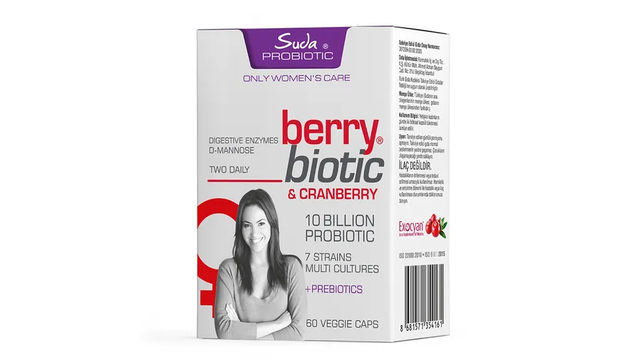 Suda SUDA PROBIOTIC BERRYBIOTIC & CRANBERRY KAPSÜL