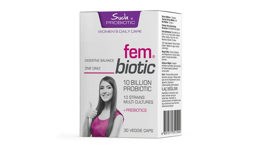 SUDA PROBIOTIC FEMBIOTIC KAPSÜL