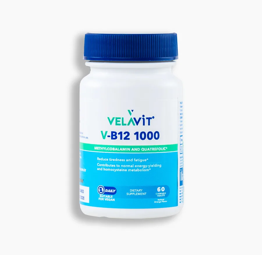 VELAVIT V-B12 1000 ÇİĞNENEBİLİR TABLET