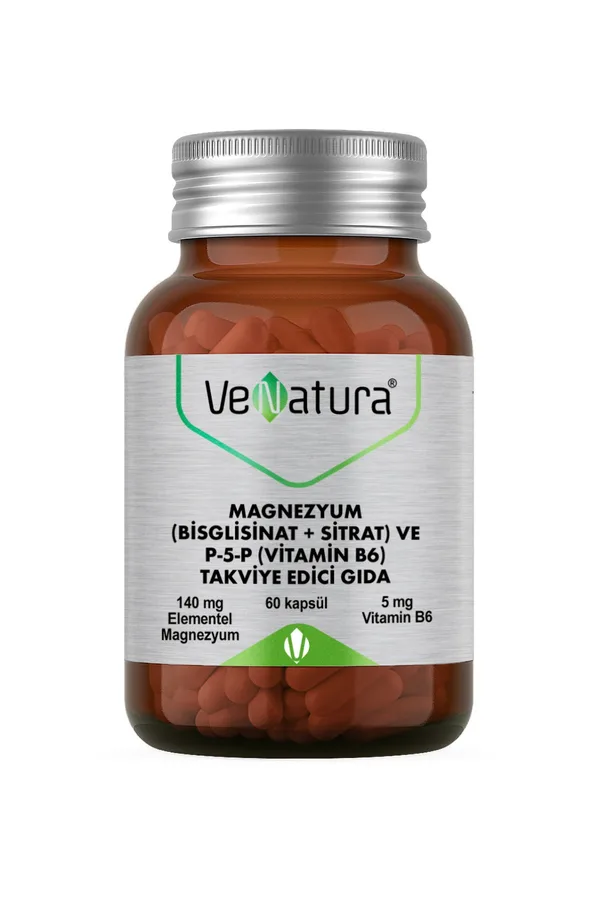 VENATURA MAGNEZYUM (BİSGLİSİNAT+SİTRAT) VE VİTAMİN B6 KAPSÜL