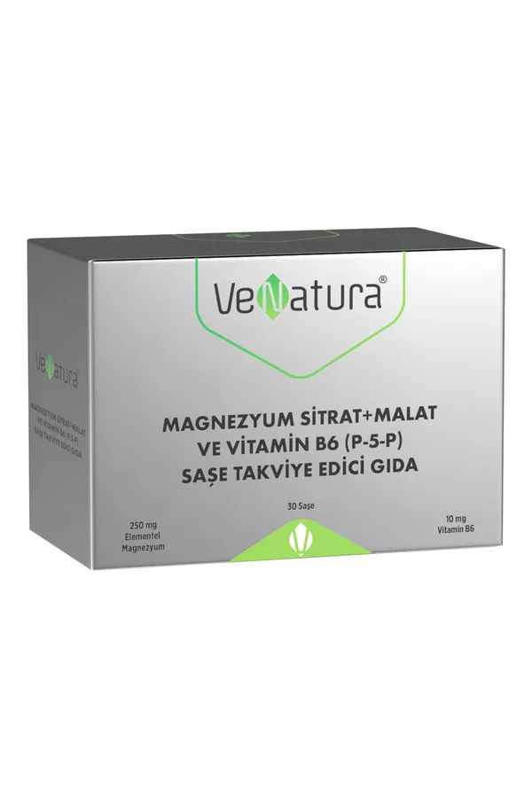 VeNatura VENATURA MAGNEZYUM (SİTRAT+MALAT) VE VİTAMİN B6 SAŞE