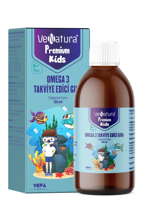 VeNatura VENATURA PREMIUM KIDS OMEGA 3 SIVI (PORTAKAL AROMALI)