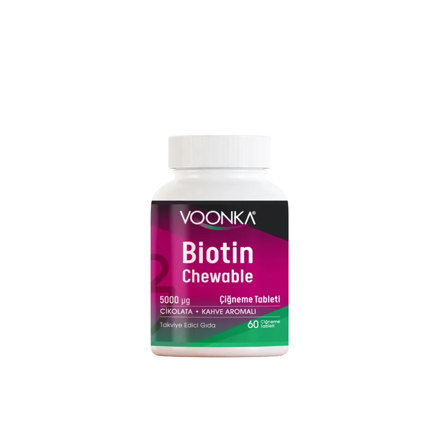 VOONKA BIOTIN CHEWABLE 5000 MCG ÇİĞNENEBİLİR TABLET