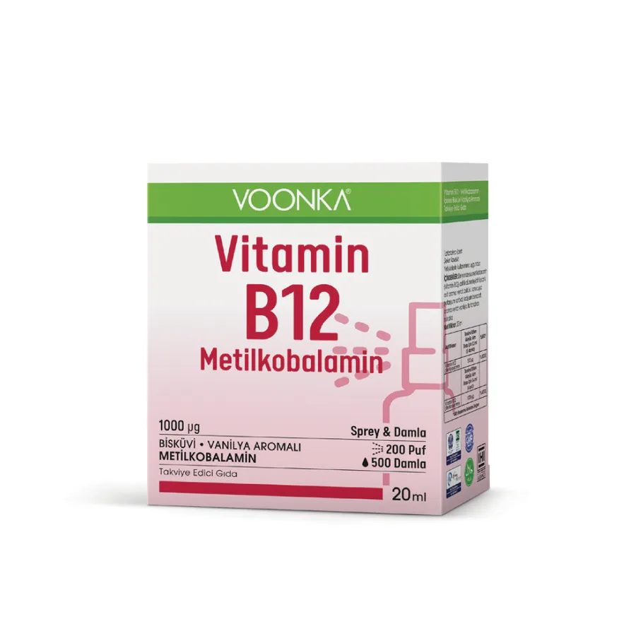 VOONKA VİTAMİN B12 SPREY & DAMLA