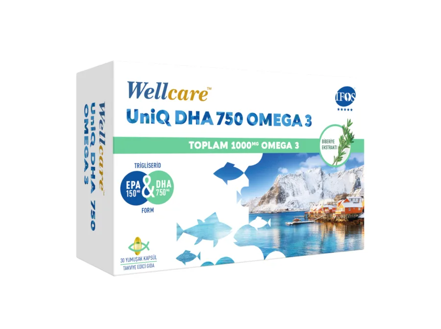 Wellcare WELLCARE UNIQ DHA 750 OMEGA 3 KAPSÜL