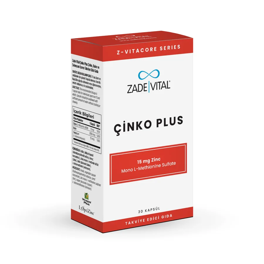 Zade Vital ZADE VITAL ÇINKO PLUS SERT KAPSÜL