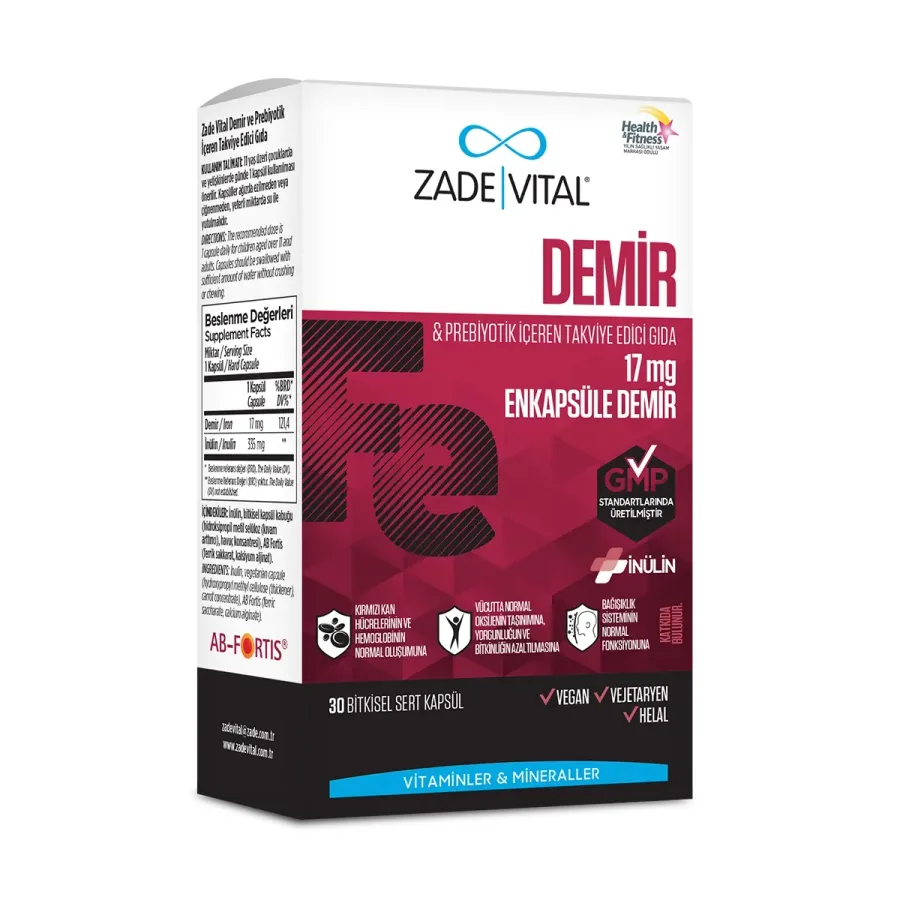 ZADE VITAL DEMİR SERT KAPSÜL
