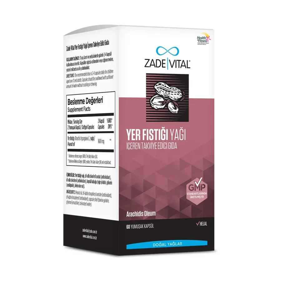 ZADE VITAL PEANUT OIL YUMUŞAK KAPSÜL