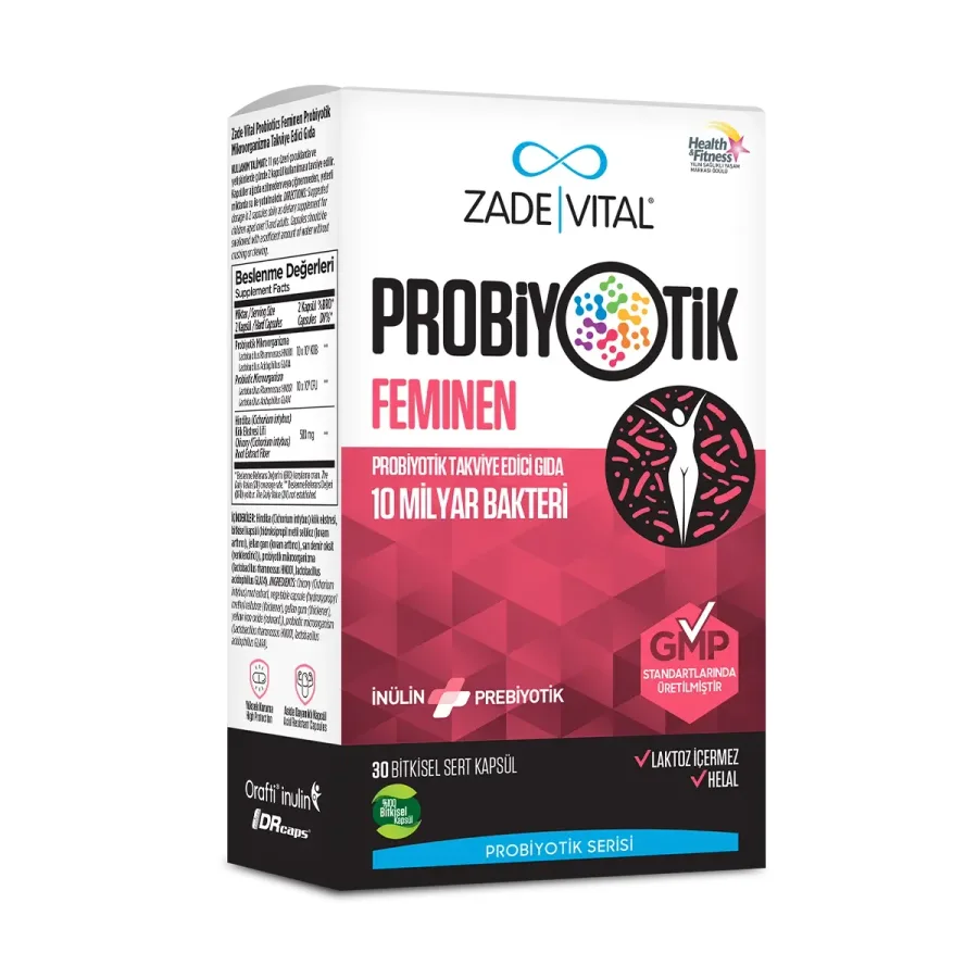 ZADE VITAL PROBIOTICS FEMINEN SERT KAPSÜL