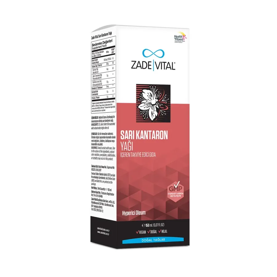 Zade Vital ZADE VITAL SARI KANTARON YAĞI CAM ŞİŞE