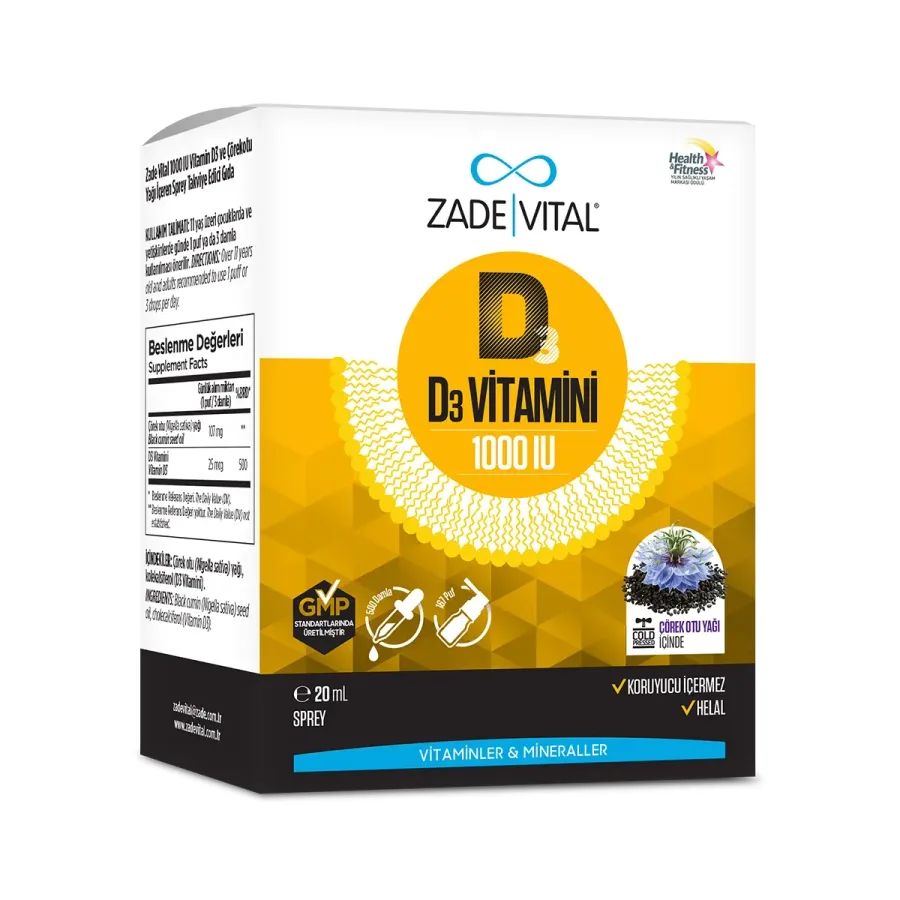 ZADE VITAL VITAMIN D3 ORAL SPREY