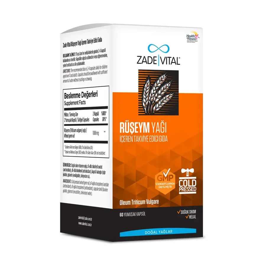 ZADE VITAL WHEAT GERM OIL YUMUŞAK KAPSÜL